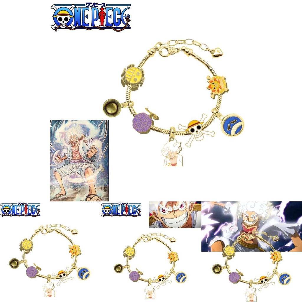 Högkvalitativ Legering En Del Luffy Panja Dora Metallpärlarmband Grossist