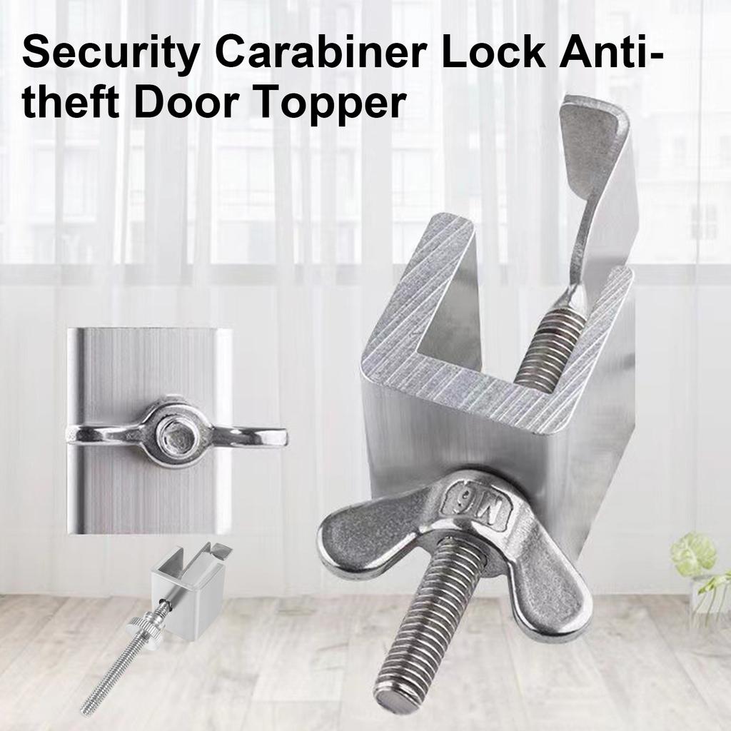 Enhances Home Security Slide Bolt Lock Steel Door Latches Heavy Duty Stainless Steel Door Guard for Theft Prevention