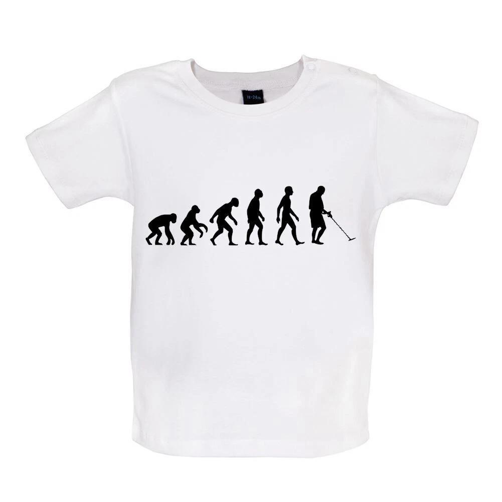 

Evolution Of Man Metal Detector - Baby Kids Boys Girls Unisex T-Shirt / Babygrow - Detecting Detector 120