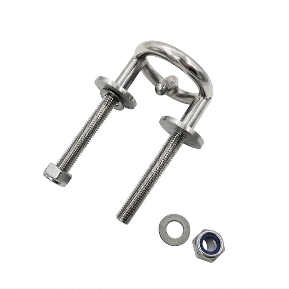 Stainless Steel Water Ski Tow Ring Marine Grade Yacht Hardware Marine Tow Hook Yacht Equipment