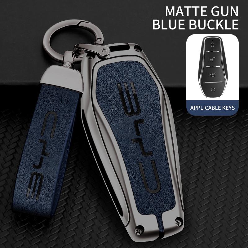 Zinklegierung Auto Schlüsselhülle Abdeckung für BYD Song Plus Pro Seal U Dm I Dolphin Mini Atto 3 EV Schutzhülle Auto Zubehör