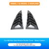 Heenvn 2PCS Side Window Louver Cover Sport Style For Tesla Model Y Juniper Model 3 Highland 2026 ABS Rear Window Shutter Cover