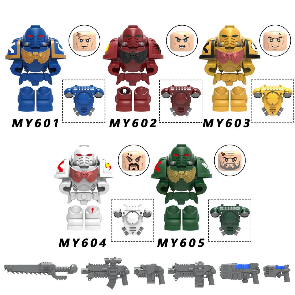 MOC Ritter Blut Krieg Engel Schwarzer Hammer Templer Kriegssoldaten Hämmer Actionfiguren Bausteine Steine Kinder DIY Spielzeug