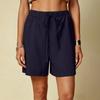Pantaloncini Casual da Donna in Lino Confezione da 2 Coulisse Vita Elastica Orlo Spaccato Pantaloncini da Casa con Tasche Estate Vestibilità Rilassata