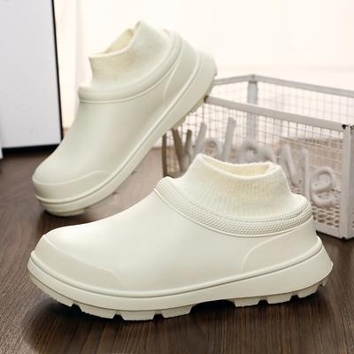 Moda Invierno Interior Hogar Nuevo Impermeable Felpa Cálido Algodón Zapatos Exterior Plataforma Antideslizante Casual Zapatos de Algodón para Mujer Talla Grande