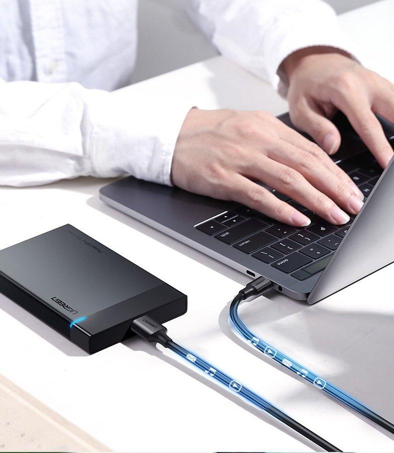 Ugreen 1m USB-C To Micro USB-B 3.0 High-Speed Data Transfer Cable, Model US312 20103 - Black