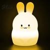 Night Light Rechargeable Touch Control Dimmable Rabbit/Bear Table Lamp Shape LED Desk for Bedroom