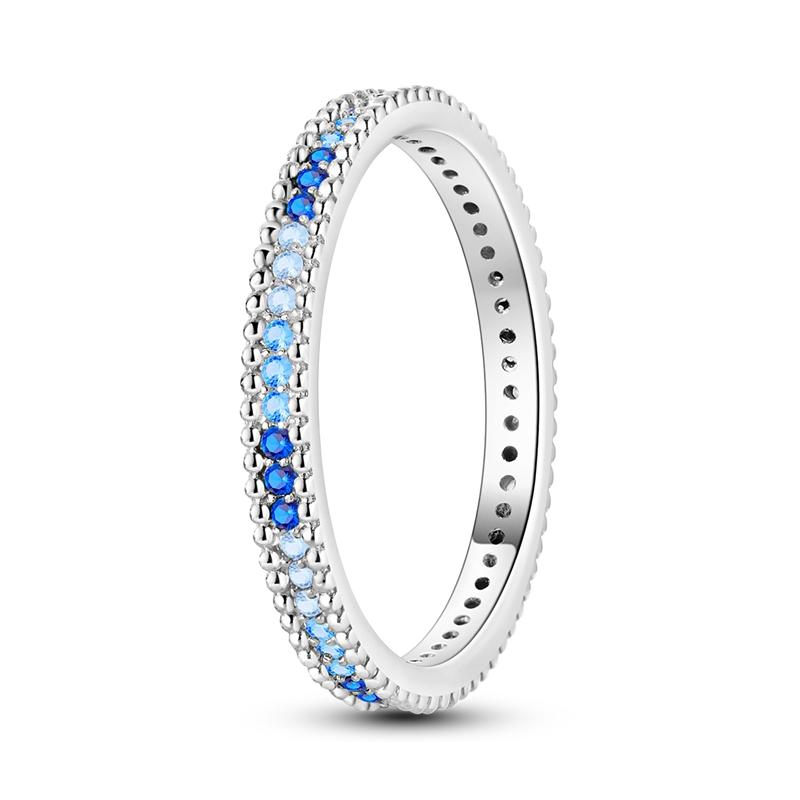 Rings 925 Silver Star Moon Colorful Sparkling Zircon Simple Rings For Women Exquisite Wedding Engagement Birthday Jewelry Gifts