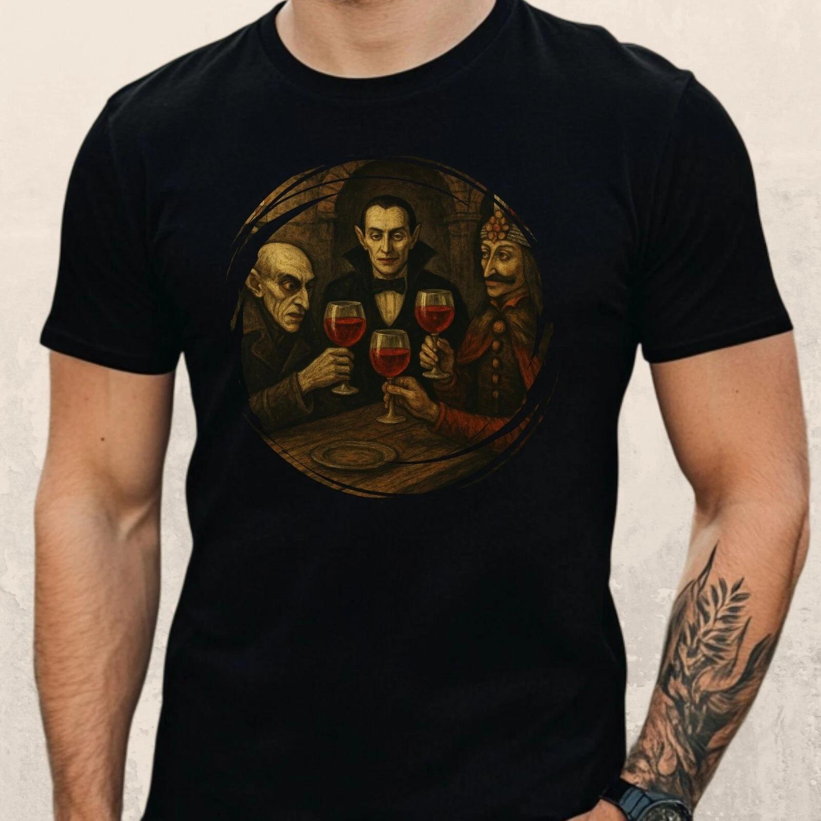 T-Shirt Herren Treffen der Vampire Motiv Baumwolle Größe S bis 5XL XXXL