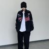 Giacca da baseball in stile Y2K Racing da donna, cappotto stampato, vintage, casual, a blocchi di colore, a maniche lunghe, abbigliamento universitario autunnale