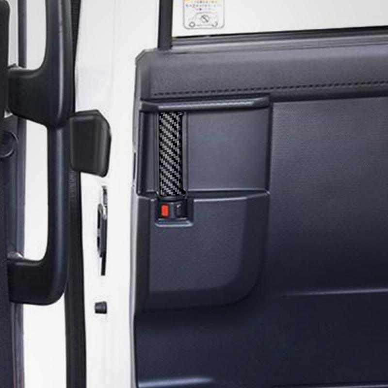 For TOYOTA ROOMY    2024 ABS Black Interior Middle Door Handle Catch Bowl Panel Cover Trim Protector Accessories