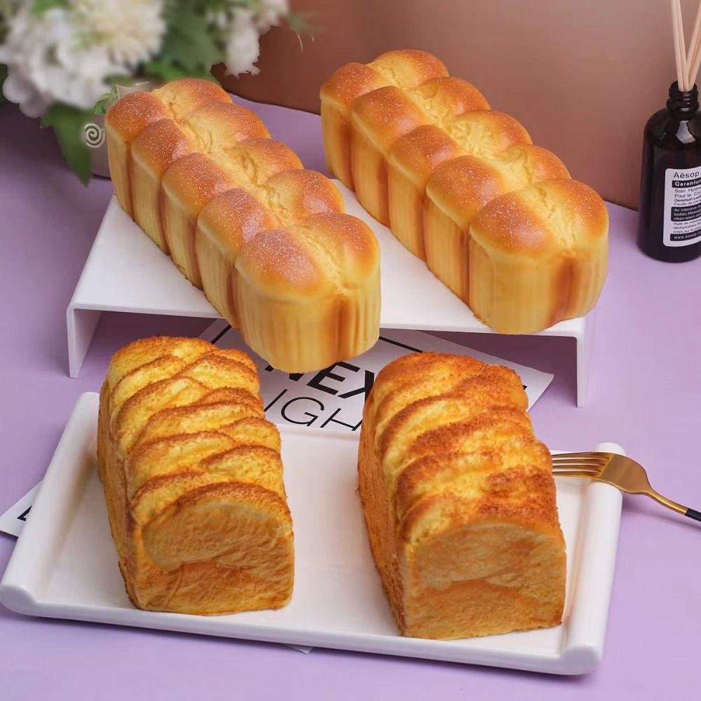 Prank Decoration Sensory Fidget Big Toast Simulated Simulated Bread Squishy  Funny