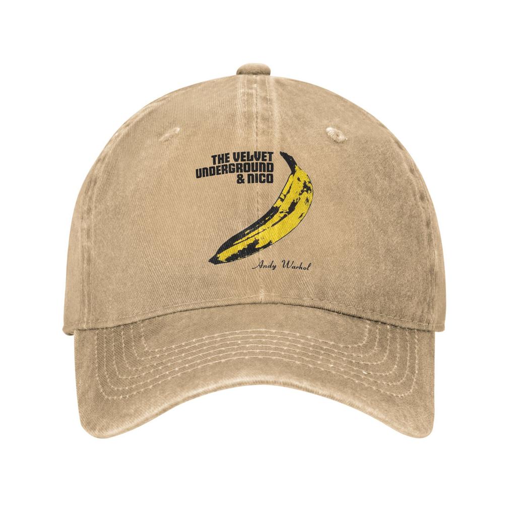 The Velvet Underground Rock Band Baseball Cap Classic Distressed Denim Washed Andy Warhol Headwear Unisex Travel Adjustable Hats