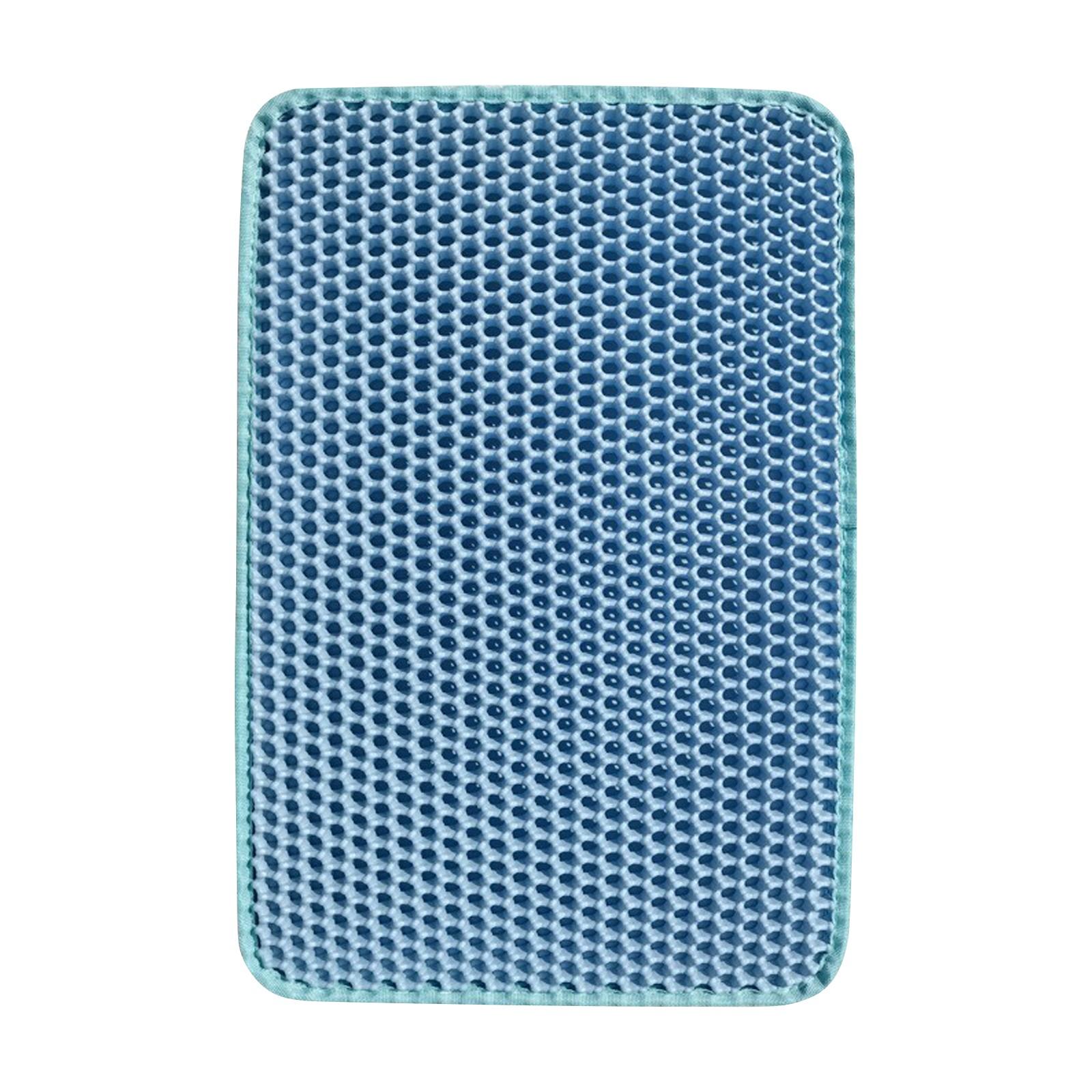 

Коврик для кошачьего туалета, большой 11,81 дюйма X 17,72 дюйма Коврик для кошачьего туалета из ЭВА, двухслойный, с ячеистыми отверстиями, контроль рассеивания One Size