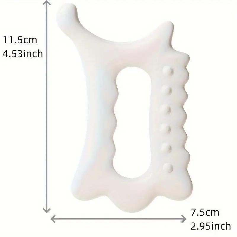 Ergonomisches Vielseitiges Handheld Gua Sha Brett für Gesicht & Körper - Nicht-Keramik, Gua Sha Massage Werkzeug, Entspannungs- und Schönheitsmassagegerät