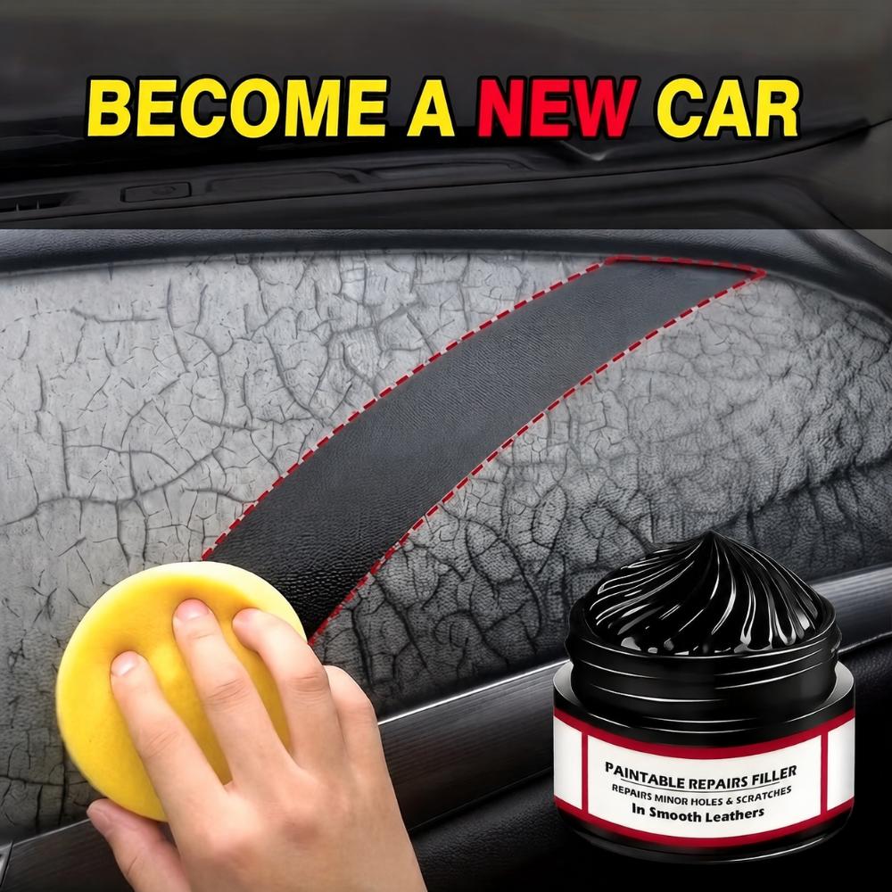 Lederreparaturset Auto Innenraum Kratzer Füllcreme Kleine Löcher ausbessern Glatte Sitze DIY