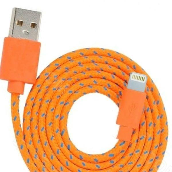 Usb Line Data Data Sync Charger Cable For Iphone Se 5 6 7 8 X Plus Colorful Woven Data Line