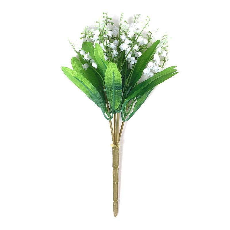 Simulation Lily Of The Valley Fake Flower Bouquet Wedding Home Decoration Bouquet Artificial Wind Chimes Flower Shooting Props