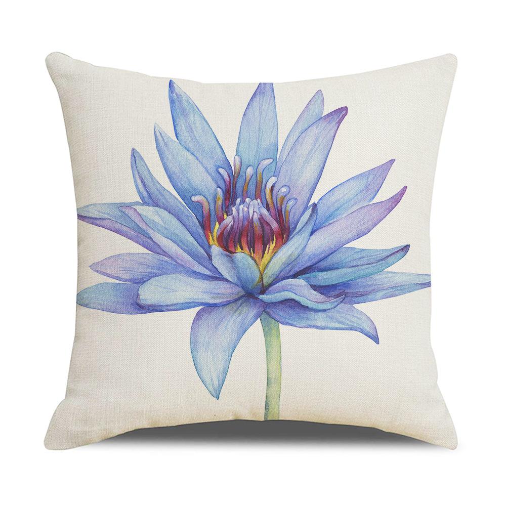 

Chinese Style Tropical Plant Pillow Cover New Home Furnishings Office Lumbar Cushion Pillow Cover 45 * 45Cm (without core)