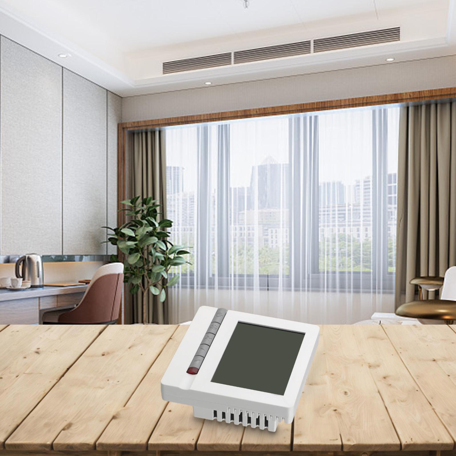 86*86mm Intelligent Air Conditioner Large Lcd Thermostat Display User-Friendly Buttons High Accuracy Anti-Interference China Mainland