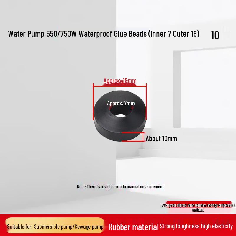 Submersible Pump Rubber Seal Kit: Power Cord, Waterproof Rings, Abacus Beads