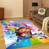 Cute Gabbys Dollhouse Cartoon Girl Carpet Rug for Bedroom Living Room Sofa Doormat Home Decor,Kid Game Area Rug Non-slip Gift