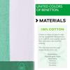 Serviette de plage - CASA BENETTON - 90x160 cm - 450 g/m2 - 100 % coton - Vert
