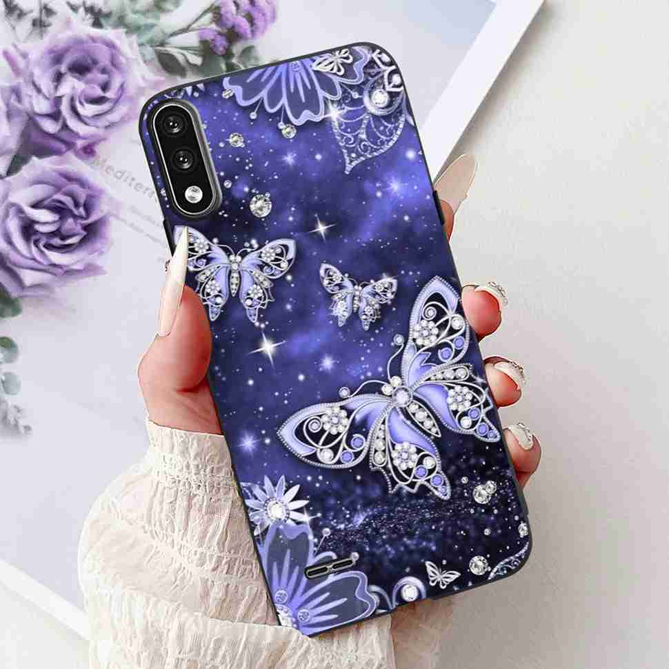 For LG K22 2020 Casing 6.2" Floral Pattern Cover Silicone Soft TPU For LG K 22 K22 LGK22 Cases Screen Protectors Coque Fundas