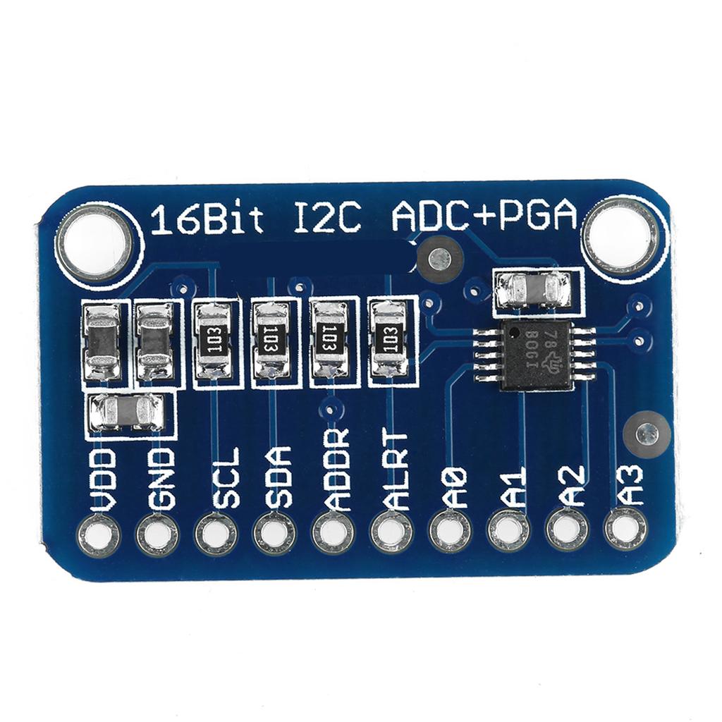 1pc 16‑Bit I2C ADC Development Board Analog to Digital Converter Module