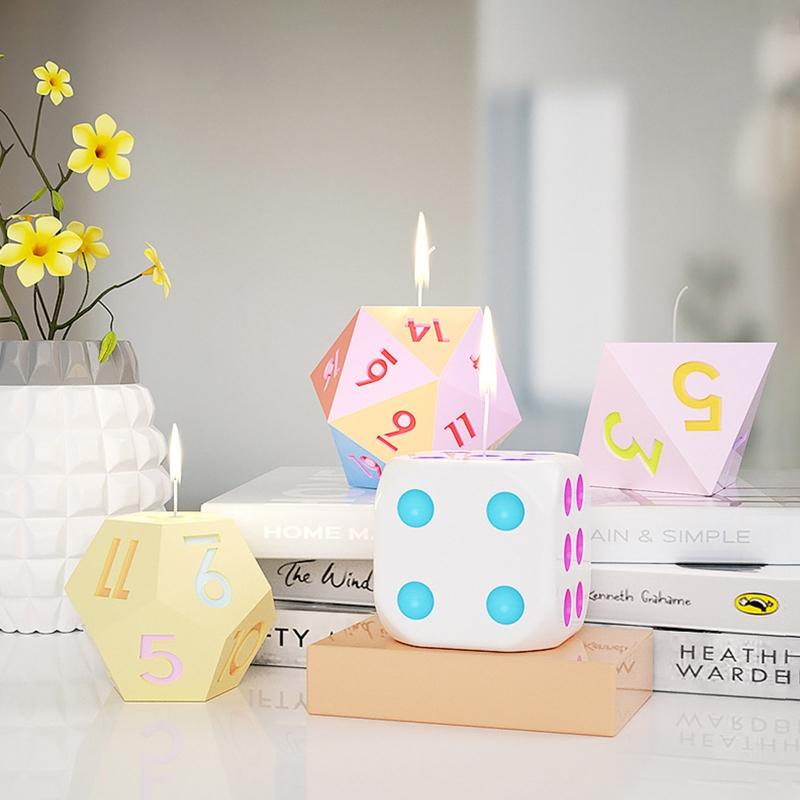 Dice Mould for Candle Making,Candle Mold Silicone for DIY Aromatherapy Candle,Epoxy Resin,Casting,Wax,Soaps,DIY Craft