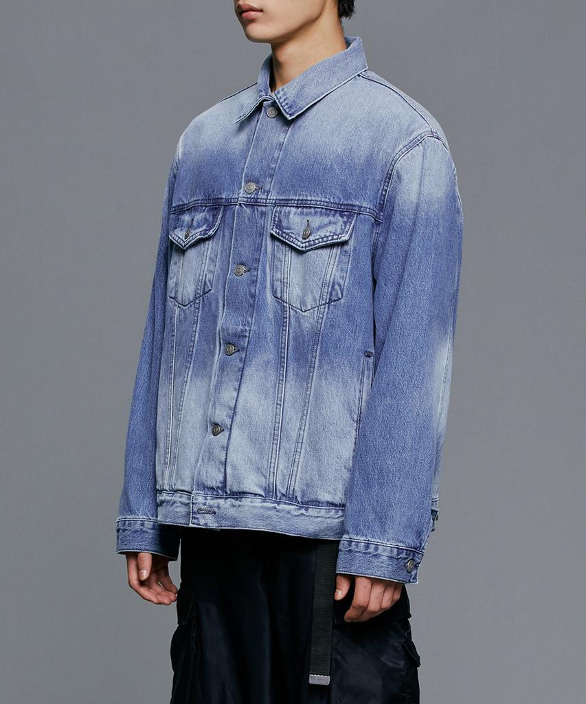 Branded 5003 Max Denim Trucker Jacket [Light Blue]
