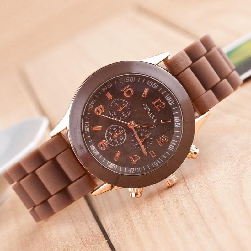 Eneva Geneva Silicone Watch Women's Color Jelly Student Leisure Watch
