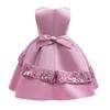 Girls' Holiday Sequined Princess Dress for Parties and Performances