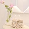 Metal Vegetable Basket Diamond-encrusted Dinner Bag Hollow Pearl Shell High-end Temperament Handbag