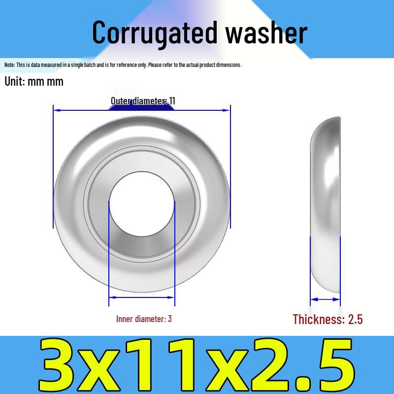 Stainless Steel/Nickel-Plated Tapered Fisheye Countersunk Decorative Washer