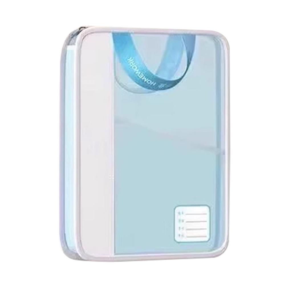 Hand-held Transparent Document Bag Double Handed Subject Classification Bag School Organization