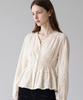 FOREVER21 Lovely V-Neck Shirred Blouse (Ftdcbl027)