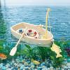 Plastic Floating Plastic Boat Mini Fish Tank Landscape Aquarium Decorations  DIY Home Ornament