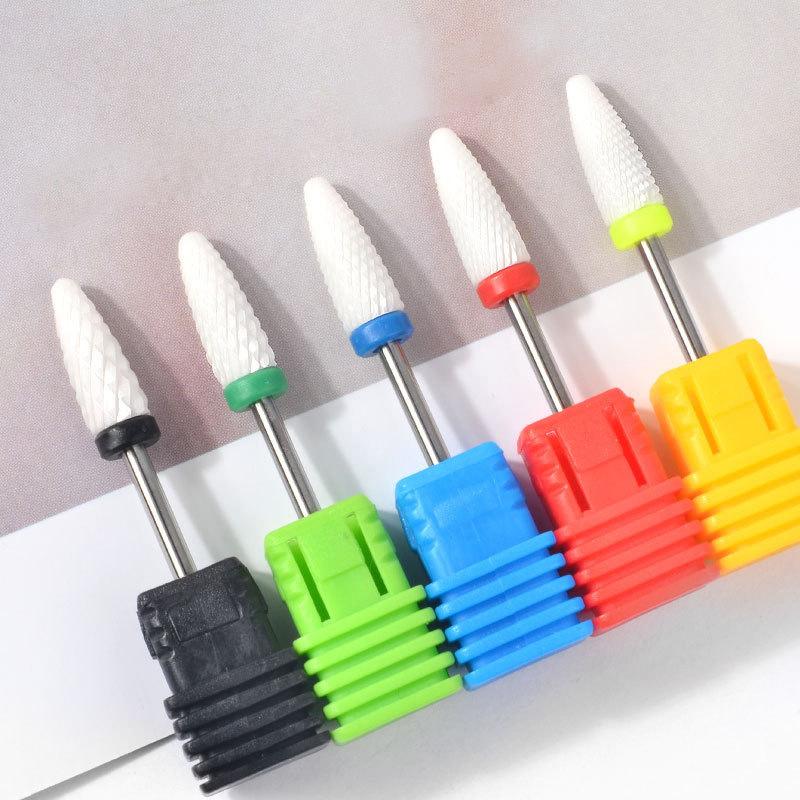 1pcs Ceramic Nail Drill Bits Professional Manicure Pedicure Burr File Electric Nail Art Machine Accessories