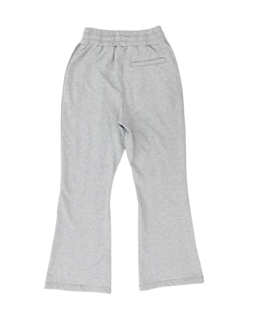 THEMUSEUMVISITOR Leather Patch Sweat Pants (Grey)