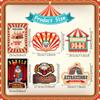 24 buc. Semne de petrecere de circ Decoratiuni de carnaval de Halloween Decupaje tematice de circ Decor de semne vintage Postere de petrecere de Halloween