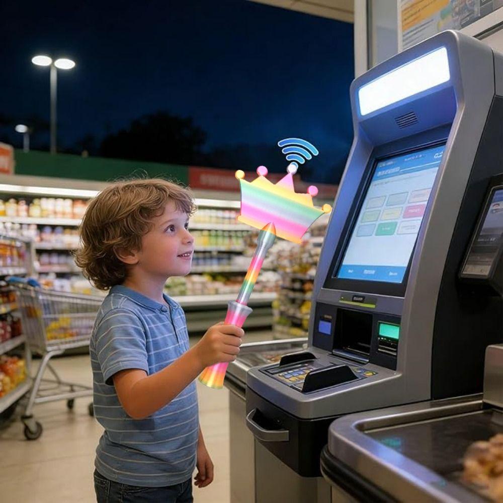 Intrekbare Staaf Tik om te Betalen Magische Staaf 3D Geprint Contactloos Betaalkaarthouder Draagbare Tik-om-te-Betalen Creditcardhouder Cadeaus