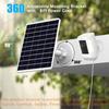 9W/5V Solar Panel with Built-in 15600mAh Rechargeable Battery, with 1.5m 3 in 1 Charging Cable (Micro USB, Type-C and DC3.5x1.35 Connector)