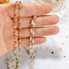 Copper Bead Clip Pearl Glasses Chain Oval Beanie Chain Mask Chain Wind Accessories Chain Glasses Chain