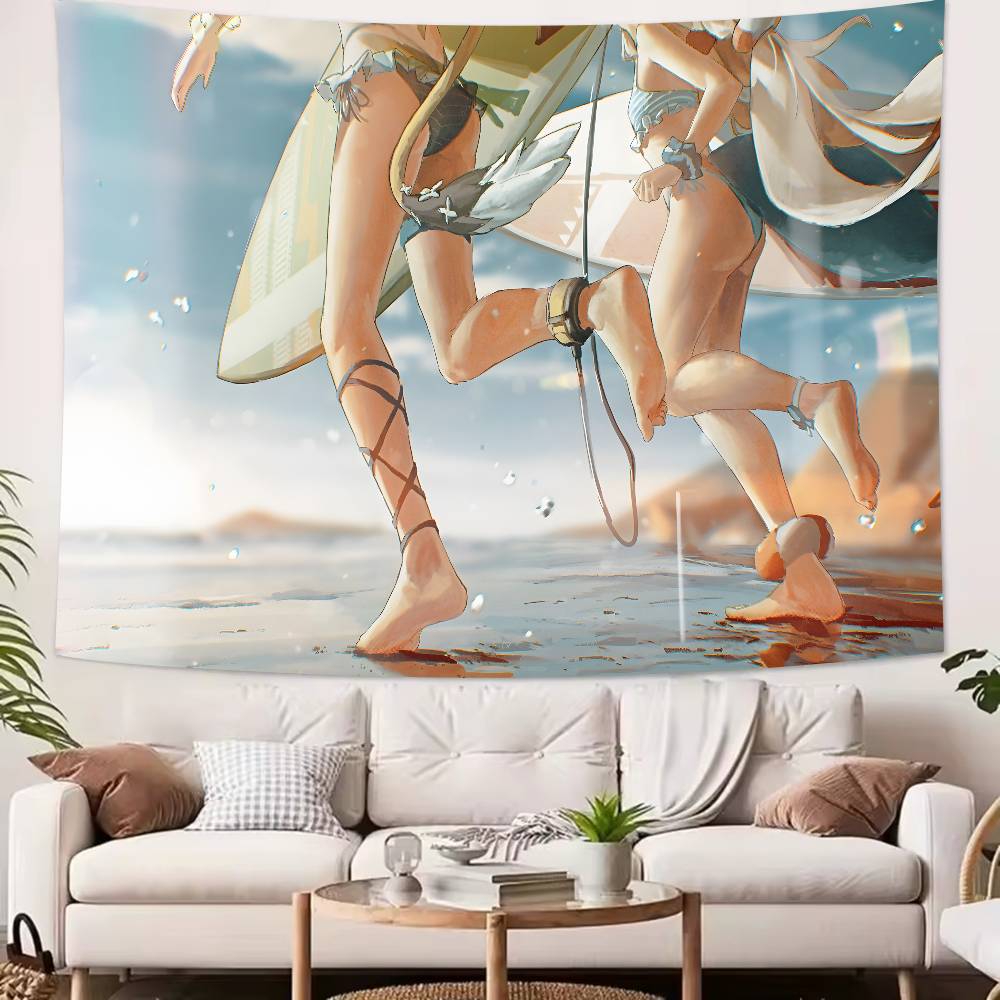 Virtual Artists Kawaii Hot Sameko Saba Tapestry Popular Room Decoration Wall Tapestry Art Room Home Decor Wall Art Decor