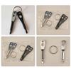2 Pcs Keychain Screwdriver Tool 4in1 Screwdriver Bit with Phillips Slotted and Hex Wrench Gifts for