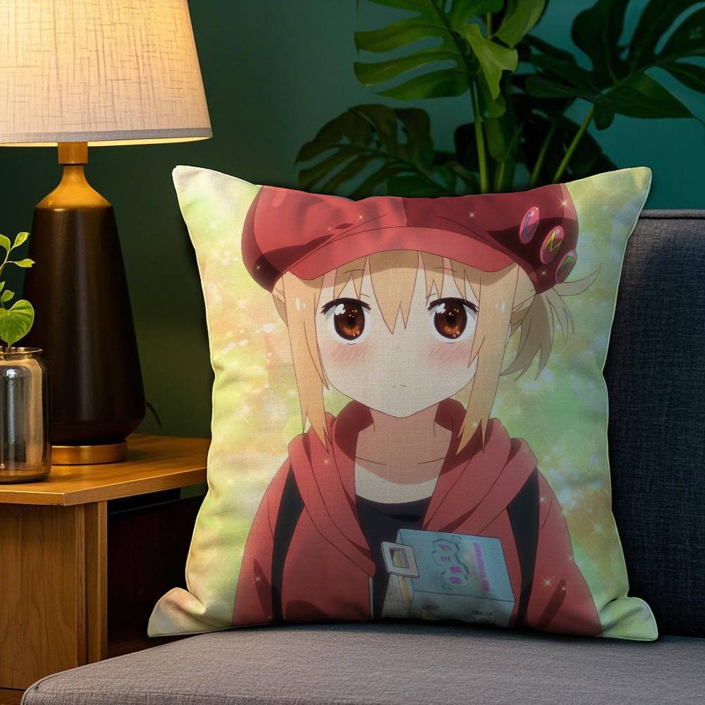 

Смешной Милый Аниме Himouto! Умару-чан-H Наволочка Плюшевая Льняная Мягкая Двусторонняя Принтованная Дизайн Декоративная Подушка-Игрушка для Дома 12x12Inch