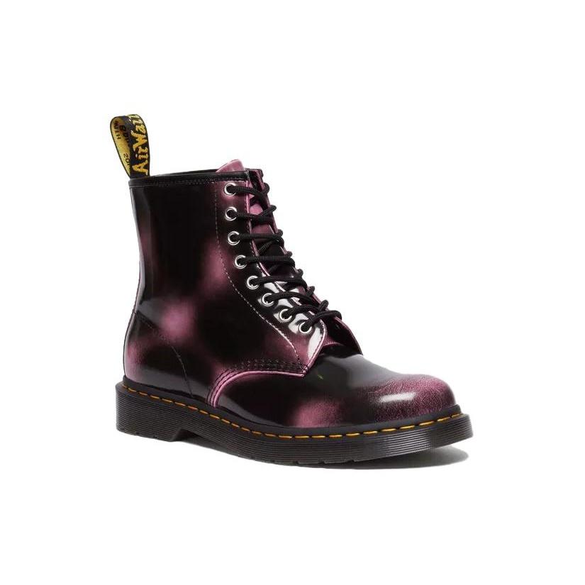 Dr. Martens Dr.Martens Short Combat Boots Women's Black Purple 31815650