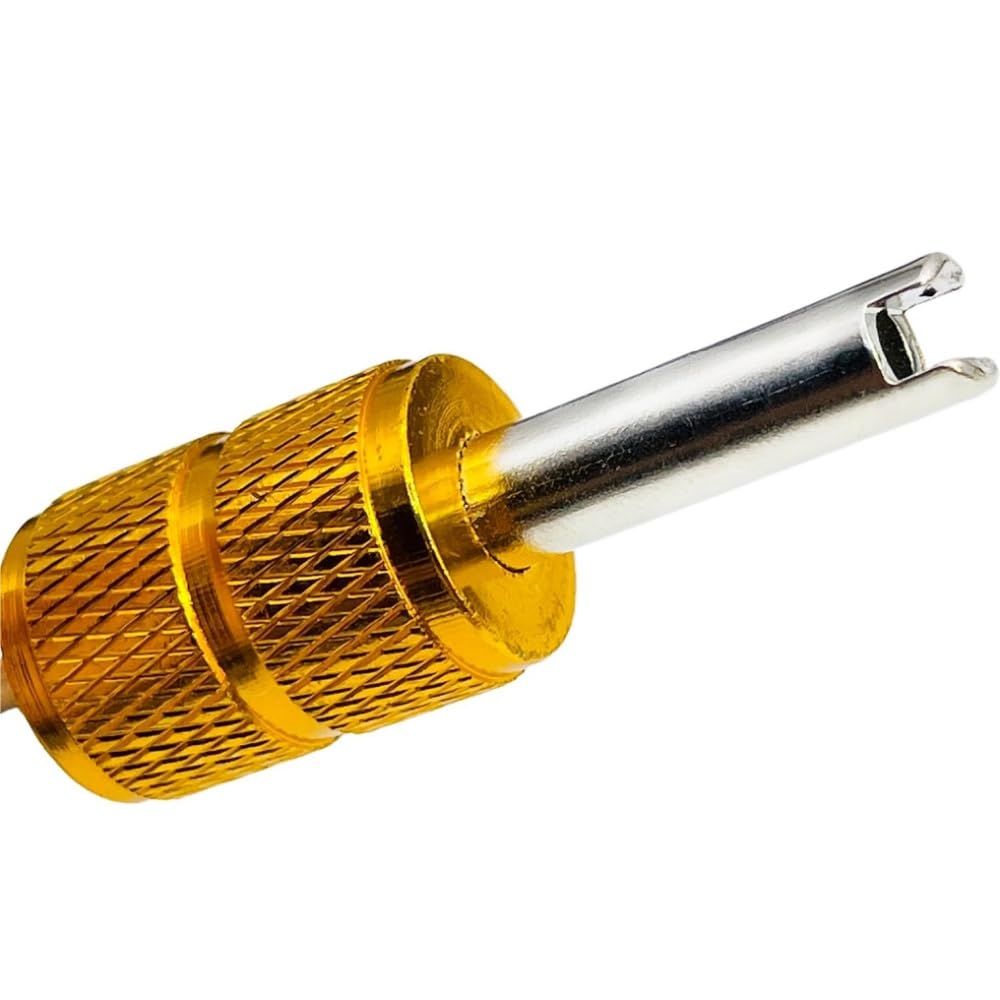 Luchtventielsleutel, Ventielkernverwijderaar, Bandenreparatietool, Set van 2, Bug Turner