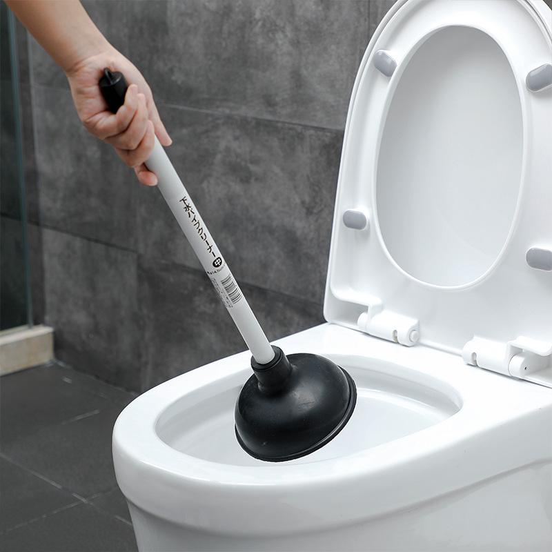 Leather Toilet Plunger Unclogging Tool with Suction Cup